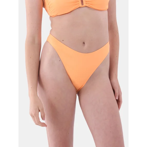 No Boundaries V-Waist Bikini Bottoms, Women’s