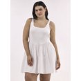 thumbnail image 1 of No Boundaries V Waist Mini Tank Dress, Women's and Women's Plus, 1 of 5