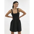 thumbnail image 1 of No Boundaries V Waist Mini Tank Dress, Women's and Women's Plus, 1 of 5