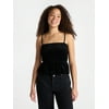 No Boundaries Velvet Smocked Peplum Cami, Women's