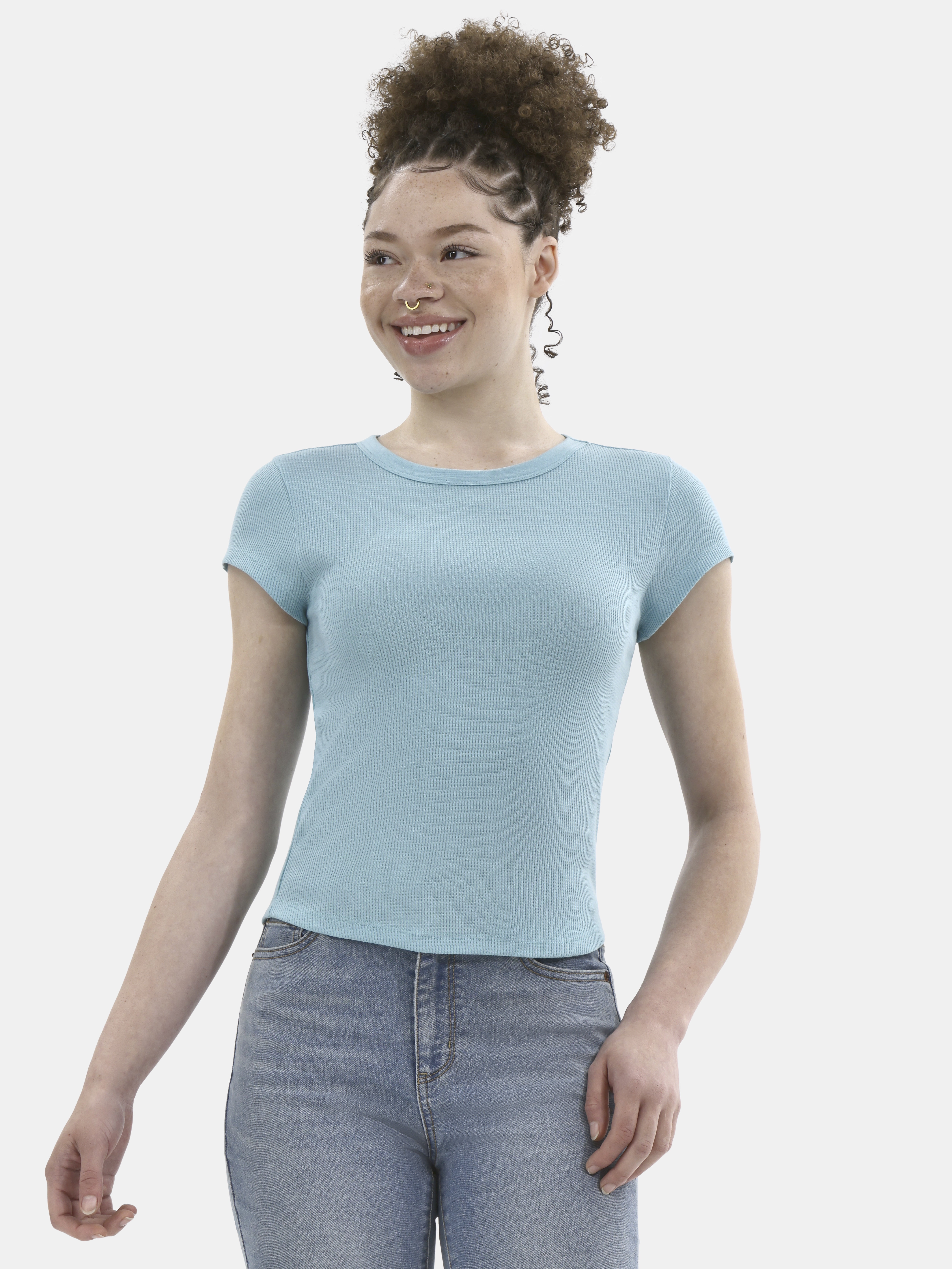 No Boundaries Waffle Tee, Women's