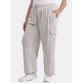 thumbnail image 1 of No Boundaries Washed Cargo Sweatpants, 29.5'' Inseam, Women's and Women's Plus XXS-4X, 1 of 5