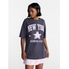 No Boundaries Washed Graphic Boyfriend Tee, Women'