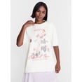 thumbnail image 1 of No Boundaries Washed Graphic Boyfriend Tee, Women's XXS-XXL, 1 of 5