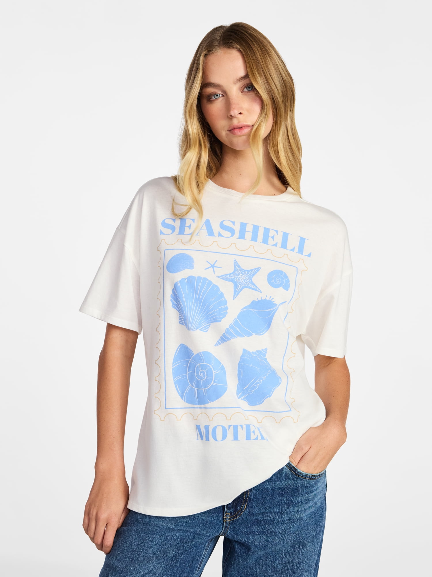 BOYFRIEND　Tシャツ No Boundaries Washed Graphic Boyfriend Tee, Women's XXS-XXL