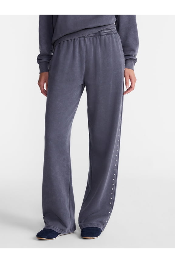 Mineral Wash Studded Sweatpants, 31" Inseam, Women's XXS-XXL