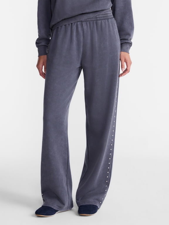 Mineral Wash Studded Sweatpants, 31" Inseam, Women's XXS-XXL