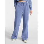 NO BOUNDARIES Mineral Wash Wide-Leg Sweatpants, 31'' Inseam, Women's XXS-XXL