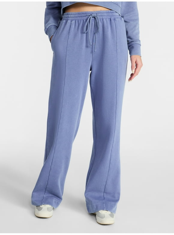 Mineral Wash Wide-Leg Sweatpants, 31'' Inseam, Women's XXS-XXL