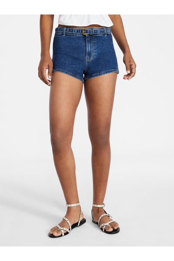 Western Belted Shortie Shorts, 2.5" Inseam, Women's 00-18