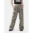 thumbnail image 1 of No Boundaries Wide Leg Cargo Pants, 29.5'' Inseam, Women's and Women's Plus Sizes XXS-4X, 1 of 6
