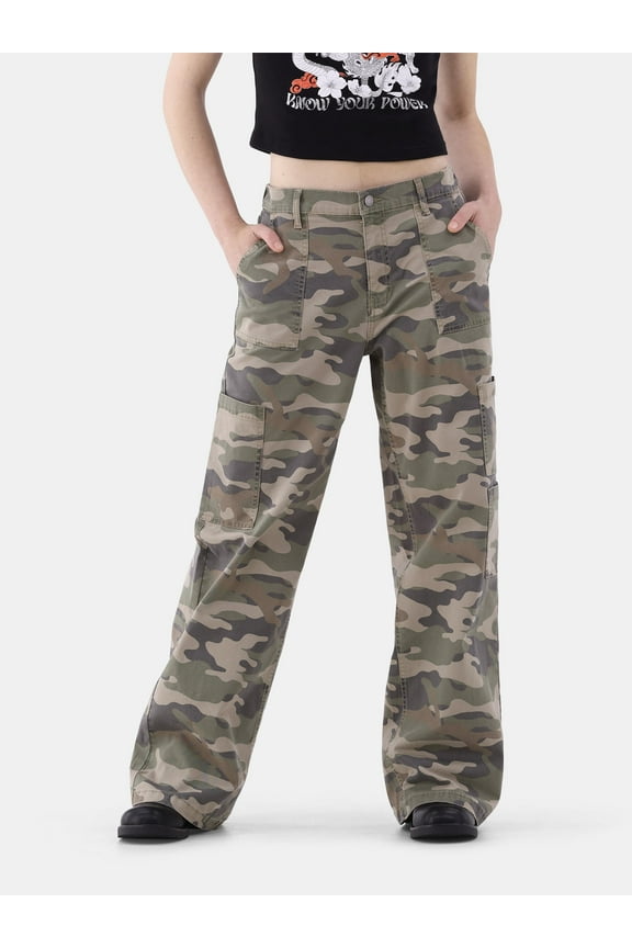 Wide Leg Cargo Pants, 29.5'' Inseam, Women's and Women's Plus XXS-4X