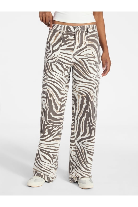 Wide Leg Cargo Pants, 30'' Inseam, Women's and Women's Plus Sizes XXS-4X