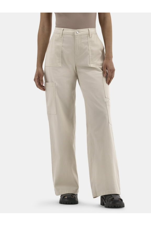 Wide Leg Cargo Pants, 31.5'' Inseam, Women's and Women's Plus