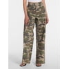 No Boundaries Wide Leg Cargo Pants, 31.5'' Inseam,