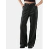 Actual Color: Black Faux Leather, Clothing Size: L, and Pant Leg Length: Full