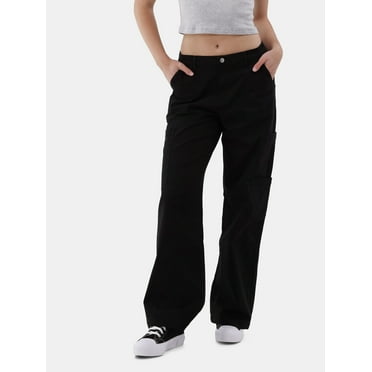 No Boundaries Wide Leg Cargo Pants, 31.5'' Inseam, Women's