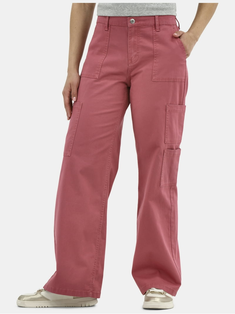 No Boundaries Wide Leg Cargo Pants, 31.5'' Inseam, Women's