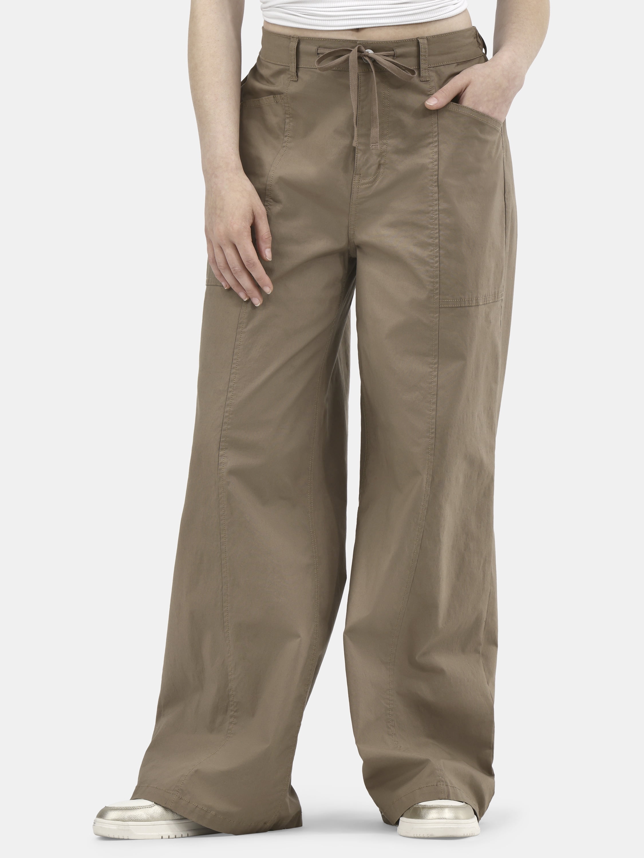 No Boundaries Wide Leg Drawstring Pants, 31” Inseam, Women's No Boundaries Wide Leg Drawstring Pants, 31” Inseam, Women's