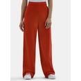 thumbnail image 1 of No Boundaries Soft Fleece Wide Leg Pants, 30” Inseam, 1 or 2-Pack, Women’s XXS-4X, 1 of 4