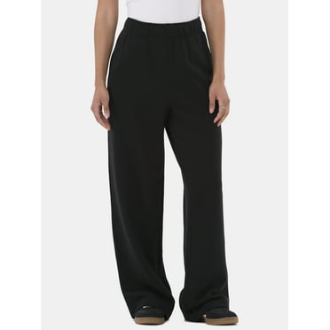No Boundaries Wide-Leg Fleece Pants, 30” Inseam, Women’s and Women’s Plus