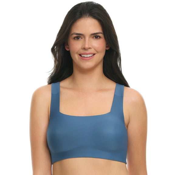 No Boundaries Wire-Free Bonded Square Neck Bra, Sizes XS to XXXL