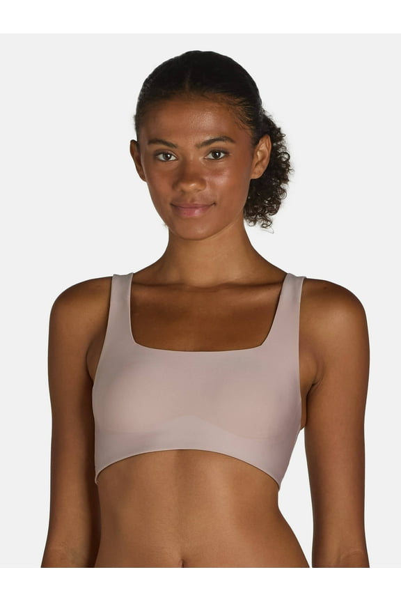 Wire-Free Bonded Square Neck Bra, Sizes XS to XXXL