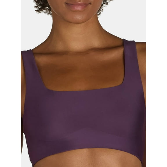 No Boundaries Wire-Free Bonded Square Neck Bra, Sizes XS to XXXL
