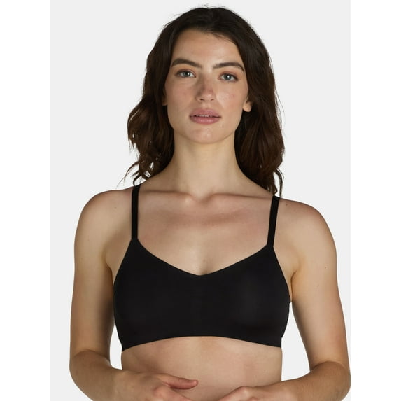 No Boundaries Wire-Free Bonded Voop Bralette, Sizes XS-XXXL