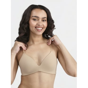 No Boundaries Wireless Rib T-Shirt Bra, Women's Sizes XS-XXXL