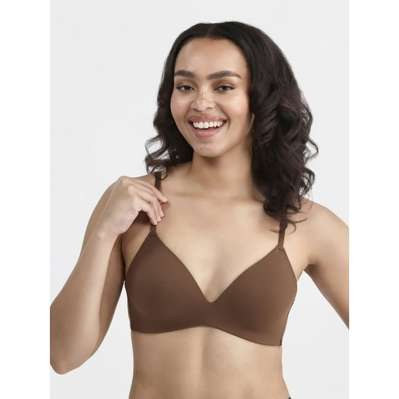 No Boundaries Wireless Rib T-Shirt Bra, Women's Sizes XS-XXXL
