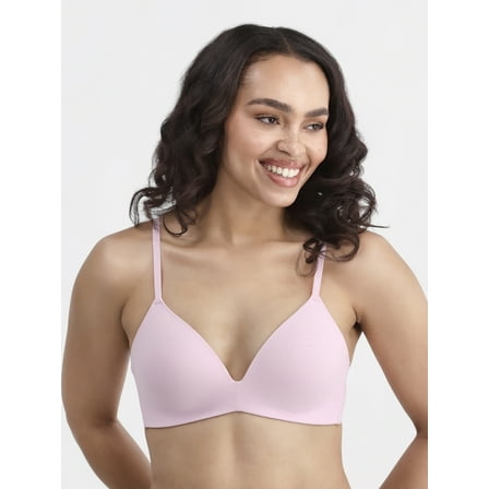 No Boundaries Wireless Rib T-Shirt Bra, Women's Sizes XS-XXXL
