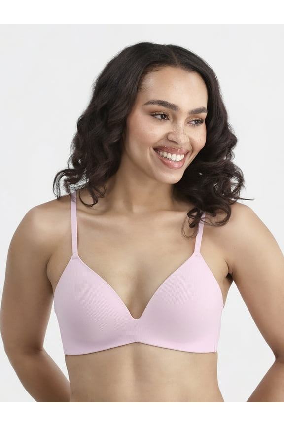 Wireless Rib T-Shirt Bra, Women's Sizes XS-XXXL