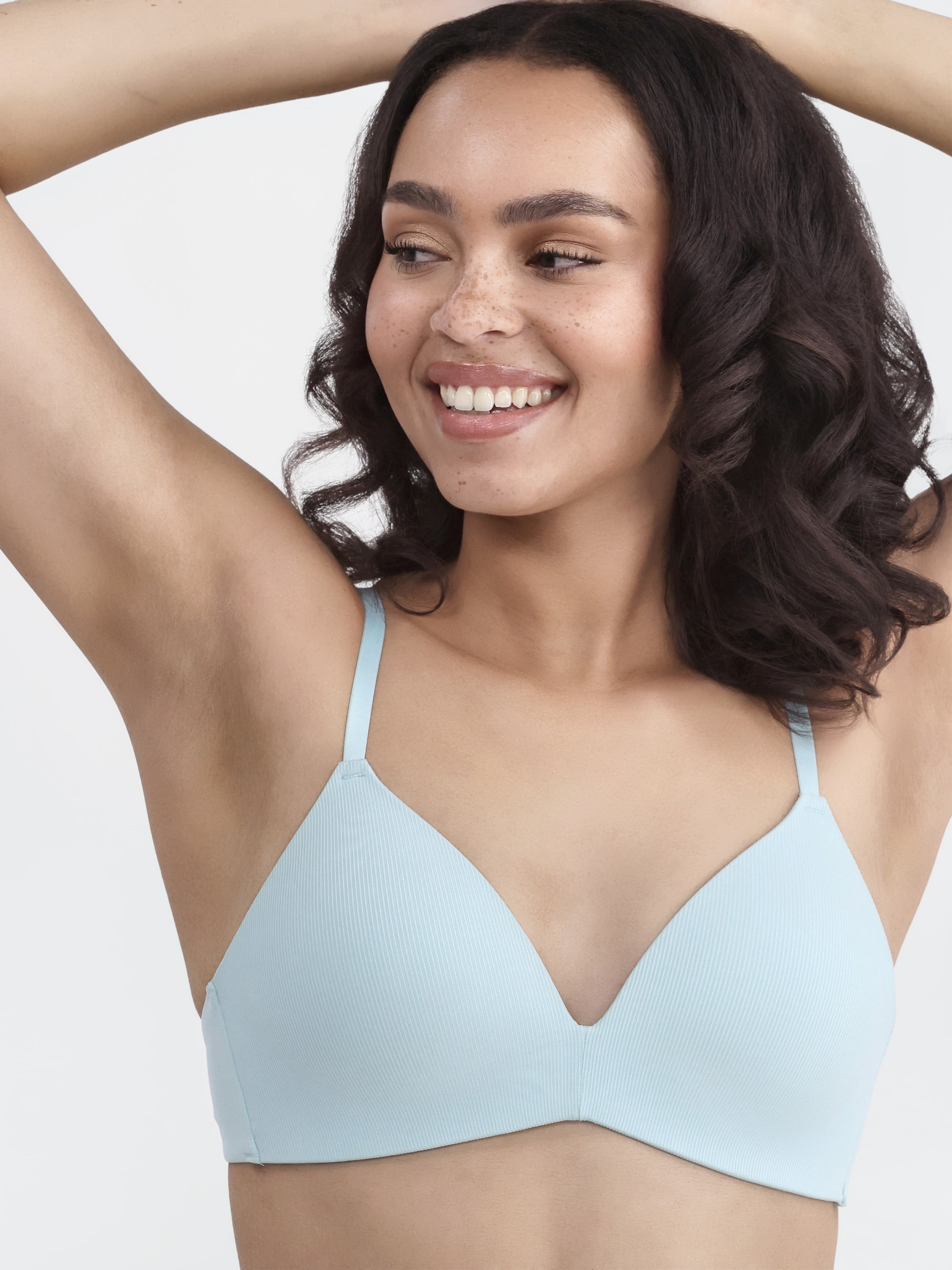 No Boundaries Wireless Rib T-Shirt Bra, Women's Sizes XS-XXXL