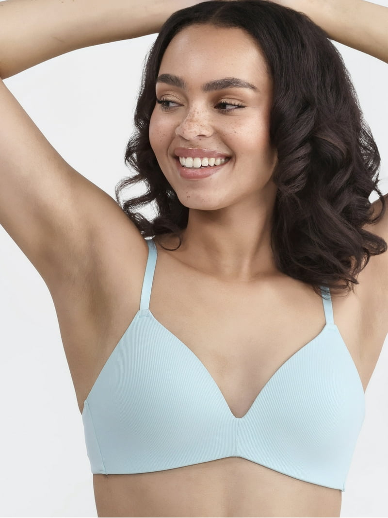No Boundaries Wireless Rib T-Shirt Bra Women XS-XXXL Seamless