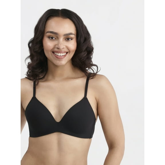 No Boundaries Wireless Rib T-Shirt Bra, Women's Sizes XS-XXXL