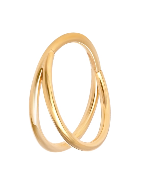 Women's 18G Stainless Steel Multiuse Hoop Piercing, Womens