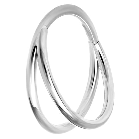No Boundaries Women's Stainless Steel Multiuse Fashion Hoop Jewelry