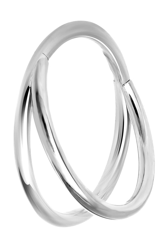Women's 18G Stainless Steel Multiuse Hoop Piercing Fashion Hoop Body Jewelry for Multiple Piercing Locations