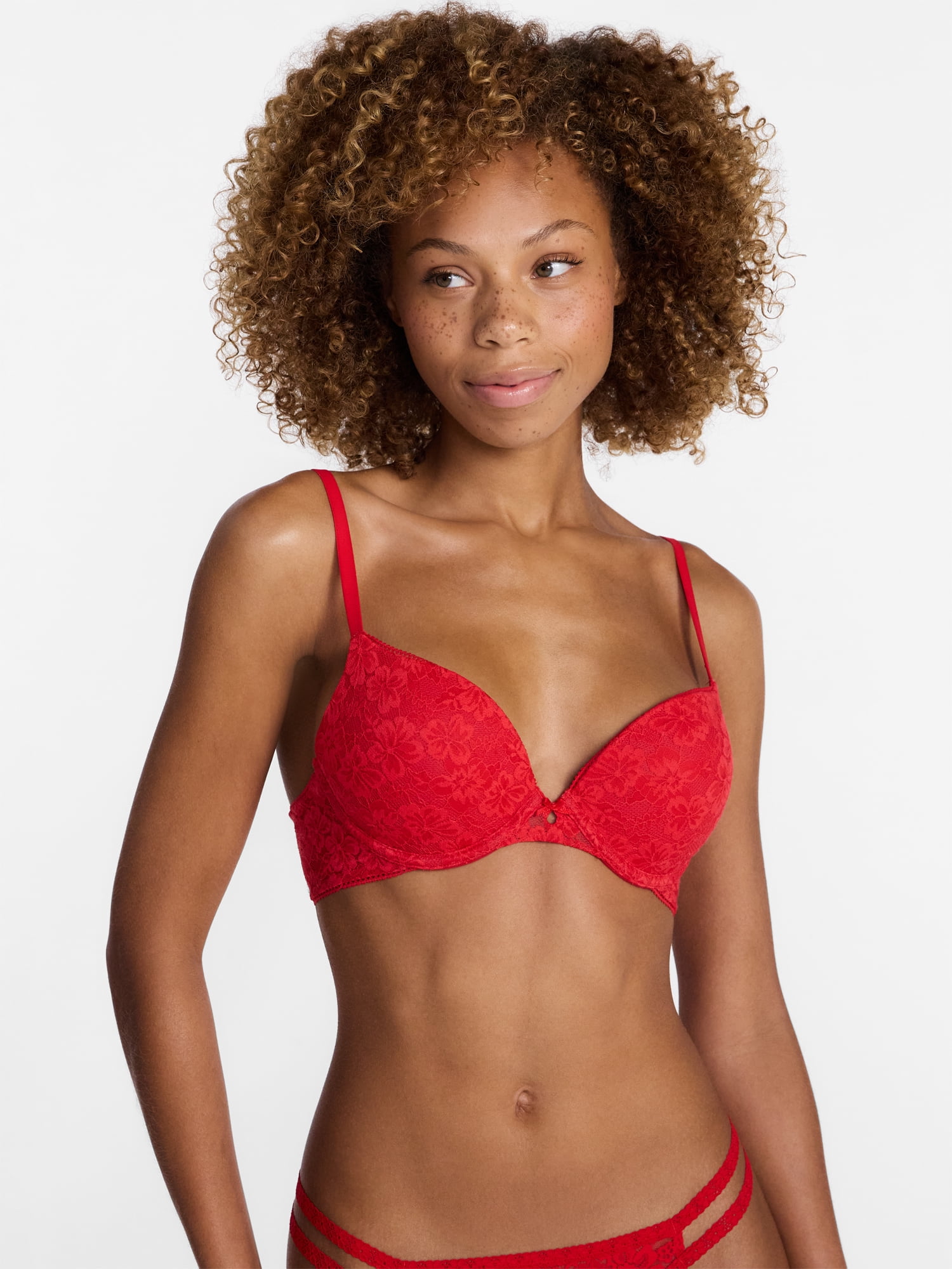 No Boundaries Allover Lace Push Up Bra, Women's 32B-40DD