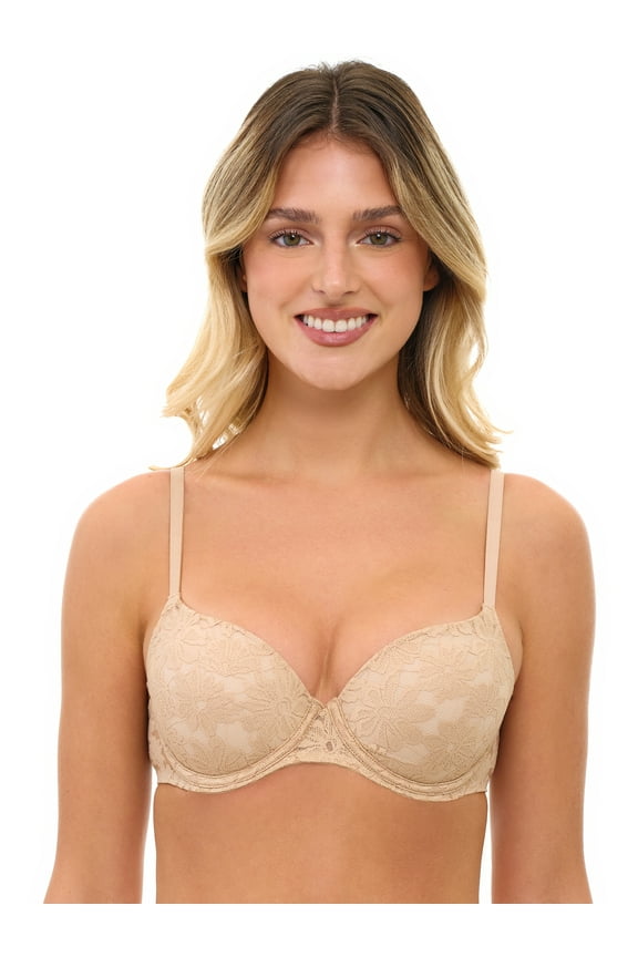 Women's All Over Lace Push Up Bra with Sugarcup, Sizes 34A-40DD