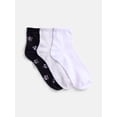 thumbnail image 1 of No Boundaries Women's Ankle Socks, 3-Pack, Size 4-10, 1 of 3