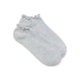 thumbnail image 1 of No Boundaries Women's Ankle Socks with Lettuce-Edge Trim, 1 Pack, Size 4-10, 1 of 2