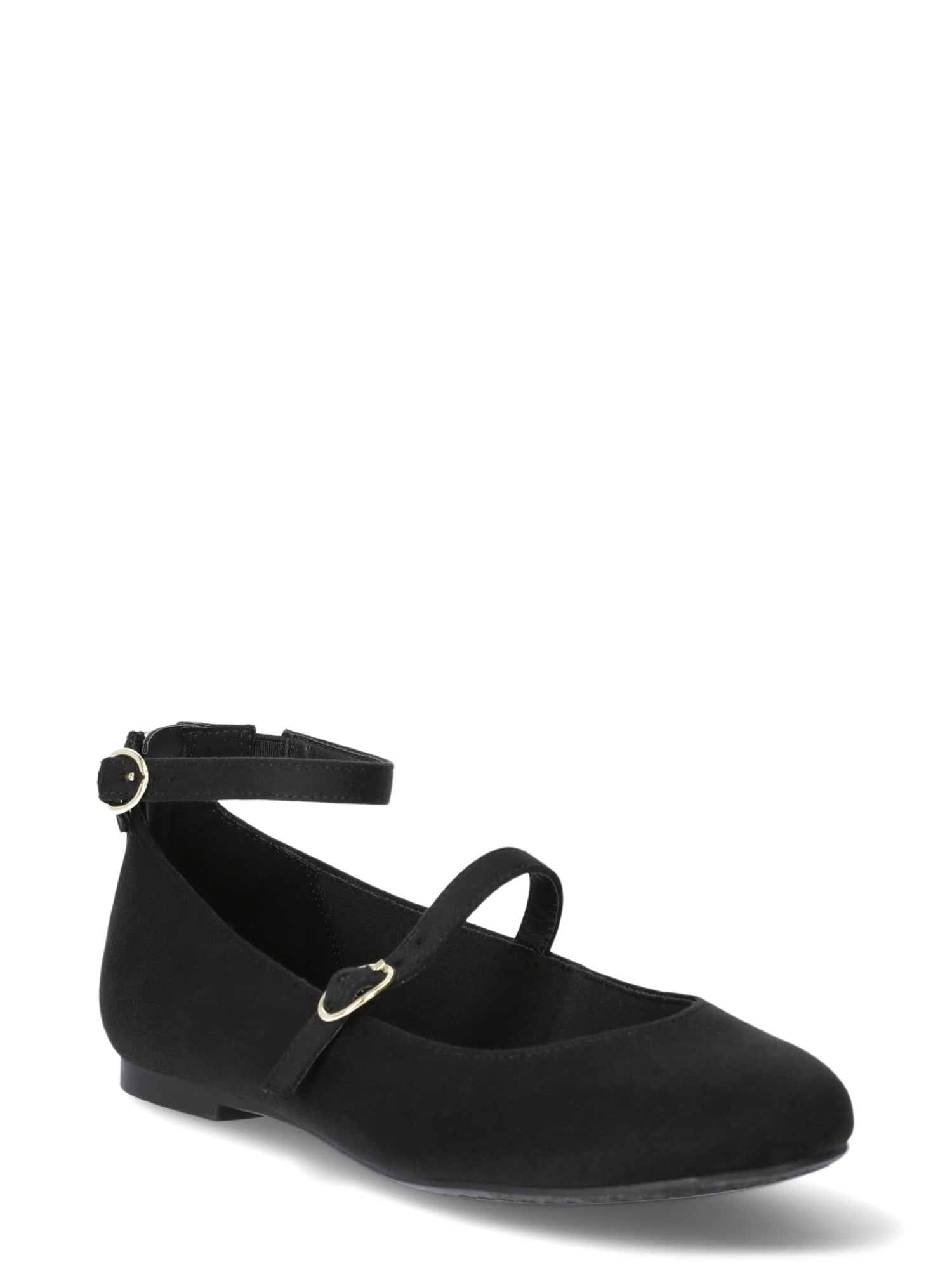 No Boundaries Women's Ankle-strap Mary Jane Flat