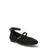 No Boundaries Women's Ankle-strap Mary Jane Flat