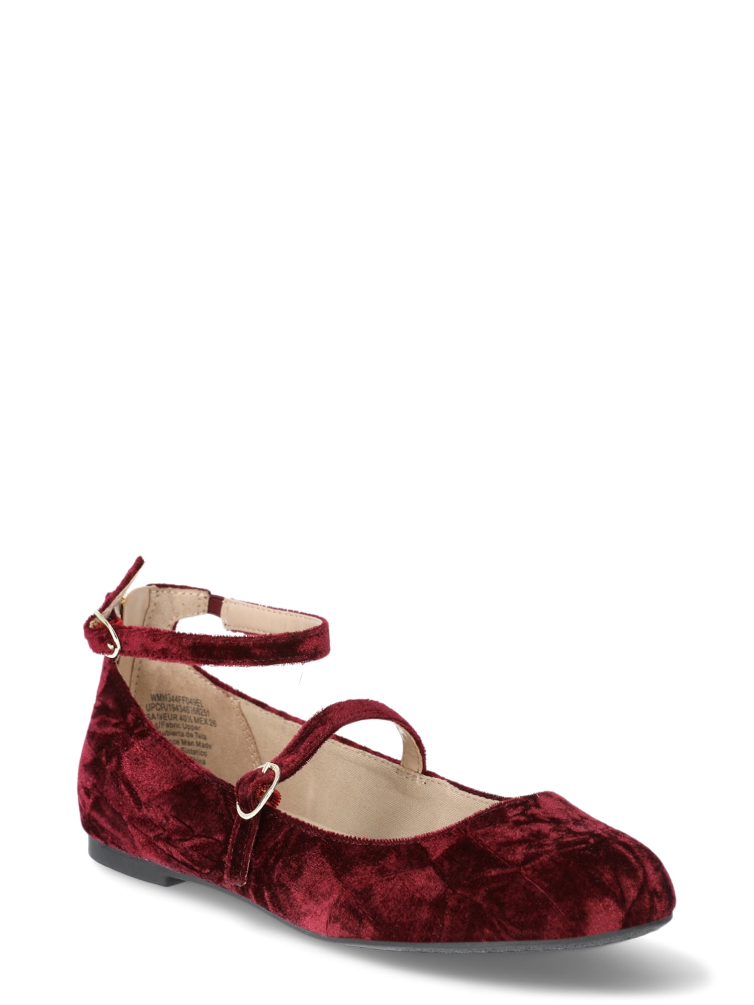 No Boundaries Women's Ankle-strap Mary Jane Flat