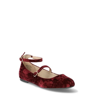 No Boundaries Women's Ankle-strap Mary Jane Flat
