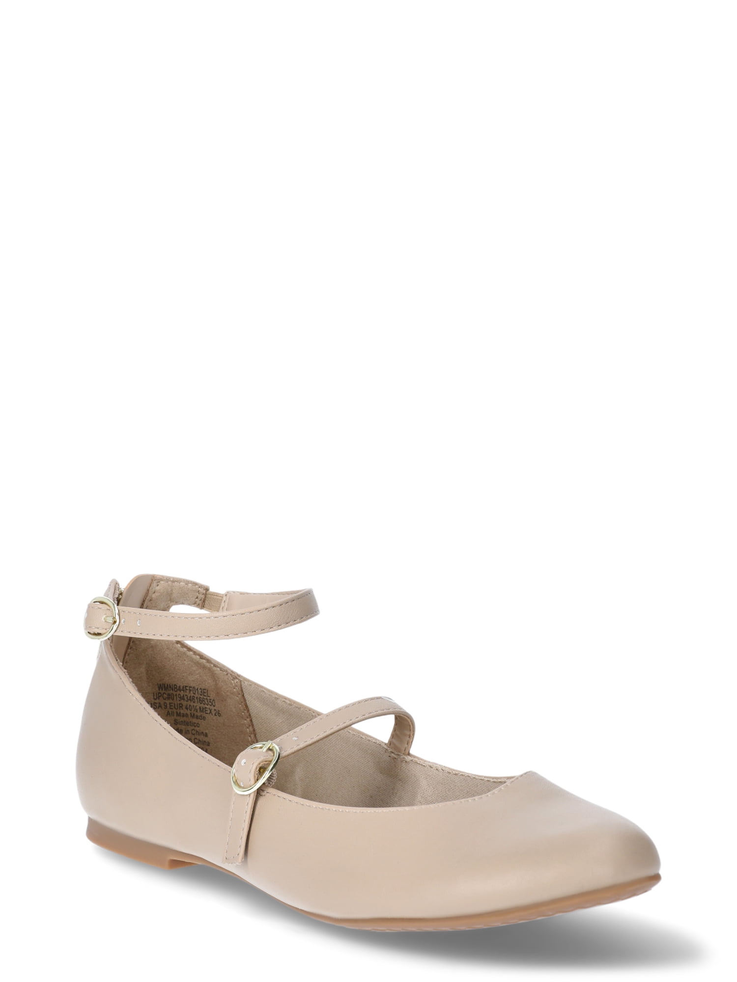 No Boundaries Women's Ankle-strap Mary Jane Flat