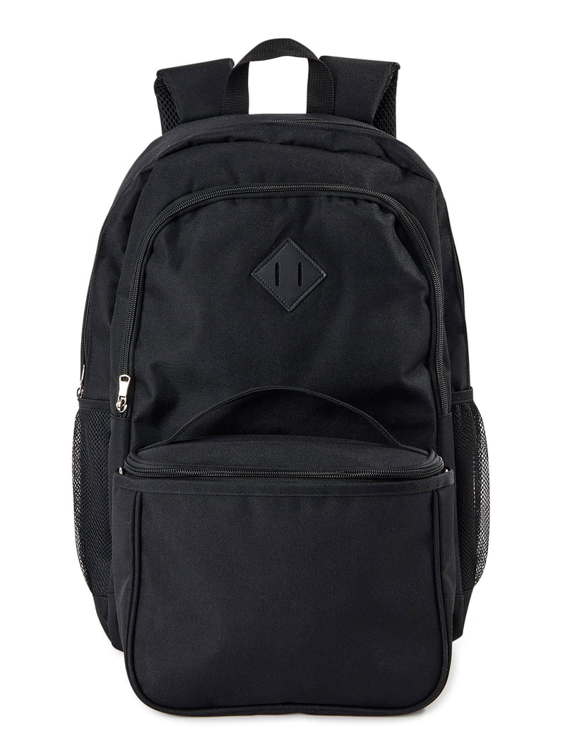 No Boundaries Women's Backpack Duo with Square Lunchbox Black