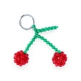 thumbnail image 1 of No Boundaries Women's Hands Free Bag Charm, Beaded Cherries, 1 of 5